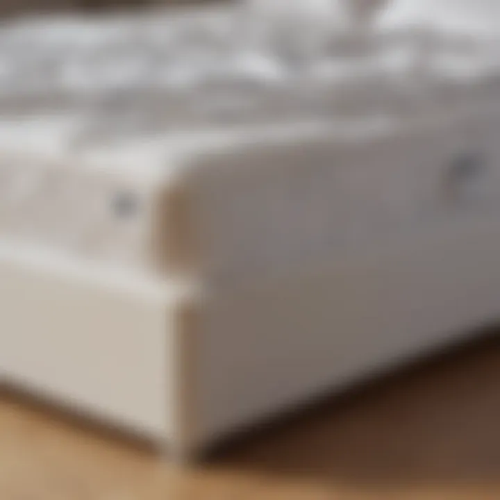 Close-up of quality materials used in a low-cost bed