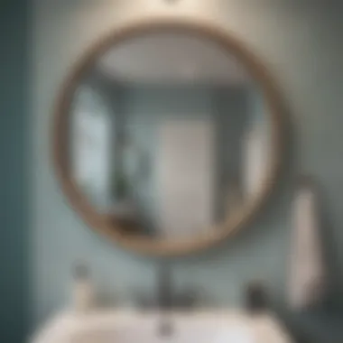 Stylish stick-up mirror complementing decor